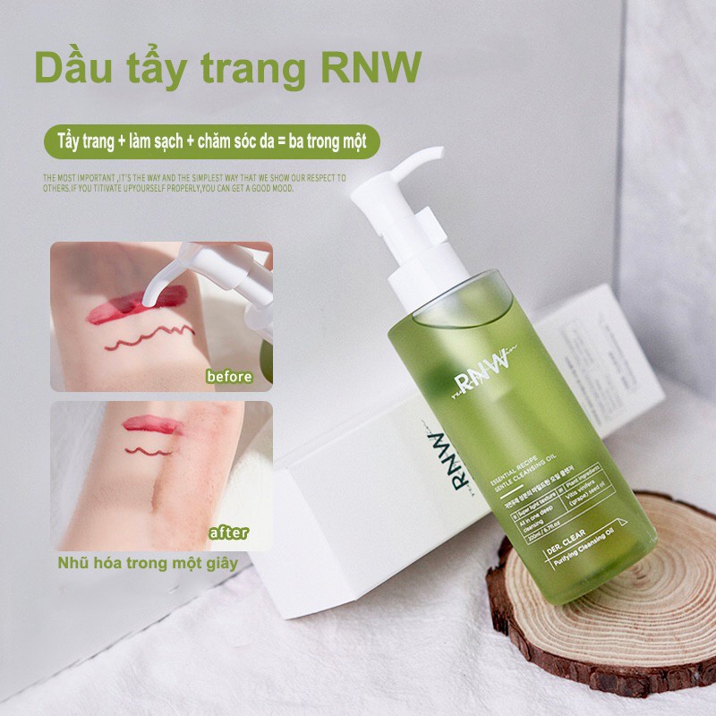 Dầu tẩy trang RNW dịu nhẹ làm sạch sâu cho da mặt và mắt 200ml