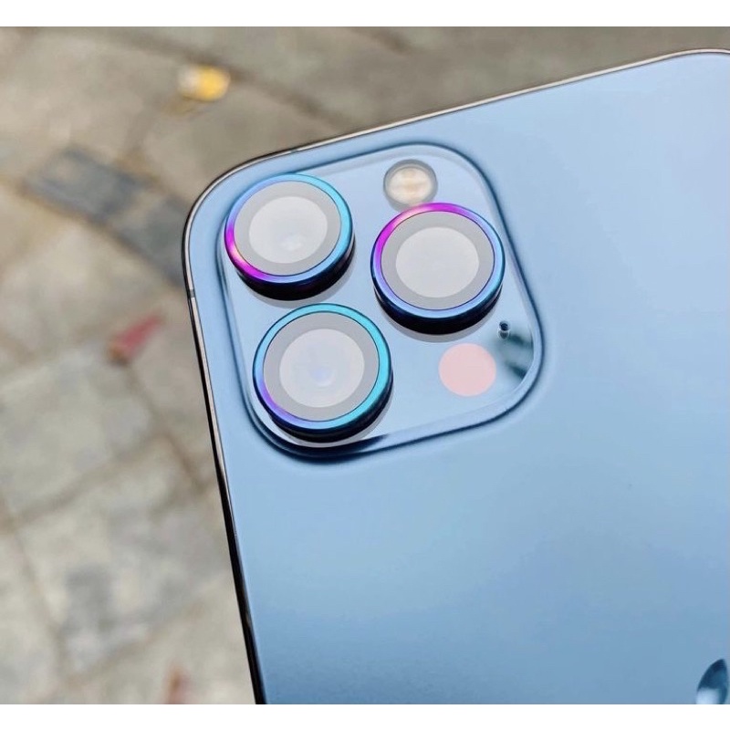 Dán từng mắt bảo vệ camera màu titan cầu vồng cho iphone 11/11pro/ 11 promax/ 12/12 pro/12 promax
