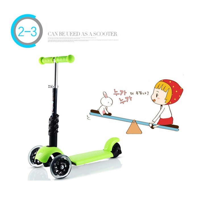 Xe Trượt Cho Bé, Xe Scooter Có Đèn Led Happy Baby