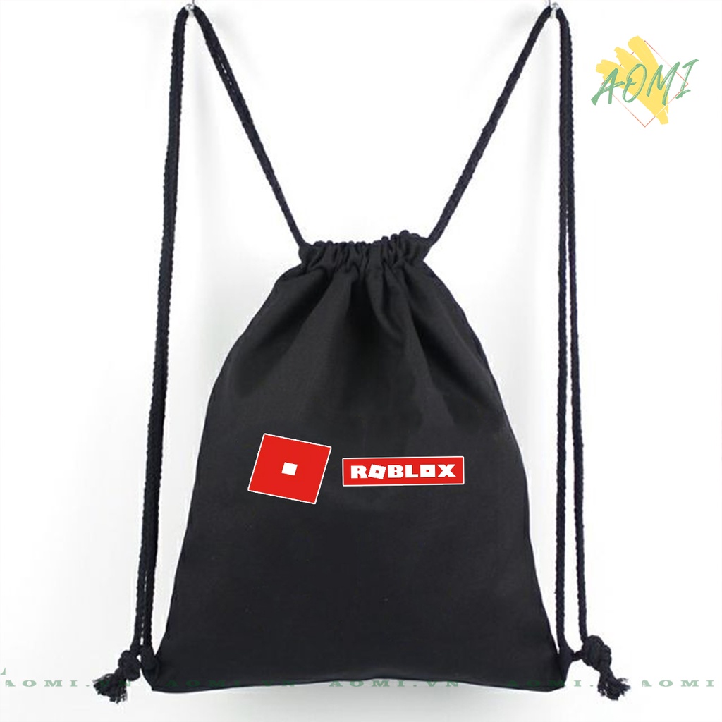BALO MINI robloxing game AOMIVN DÂY RÚT ĐEO VAI 33x38cm NHỎ XINH UNISEX CHẤT CANVAS CUTE TIỆN ÍCH DU LỊCH DẠO PHỐ