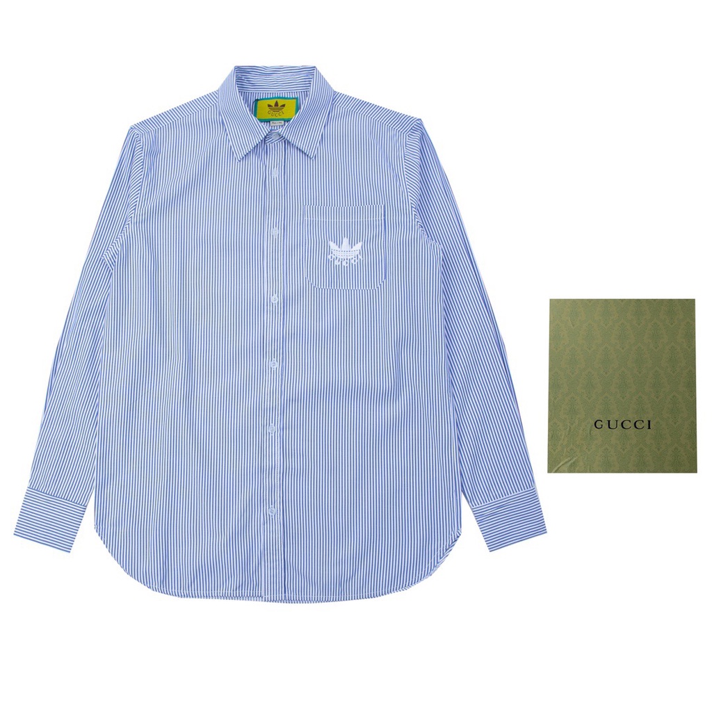 Áo Sơ Mi Gucci X Adidas 22SS Thời Trang Đường Phố Sang Trọng Cho Nam Nữ