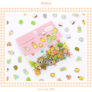 Sticker Dán Trang Trí Ngộ Nghĩnh Sumikko Rilakkuma (80 Miếng Dán) Chọn Mẫu