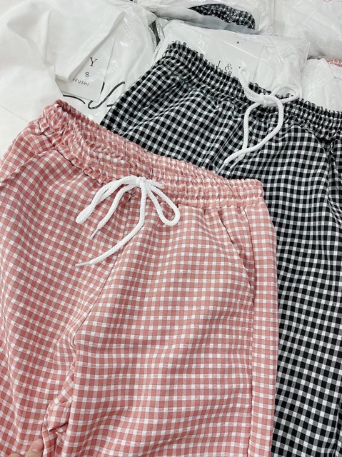 BỘ MẶC NHÀ NỮ QUẦN KẺ TRẺ TRUNG | BigBuy360 - bigbuy360.vn