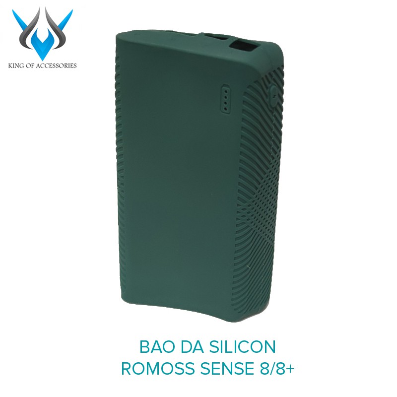 Bao da silicon dành cho pin dự phòng sense 8/ 8+/ 8plus chống trơn trượt (4 màu tùy chọn)