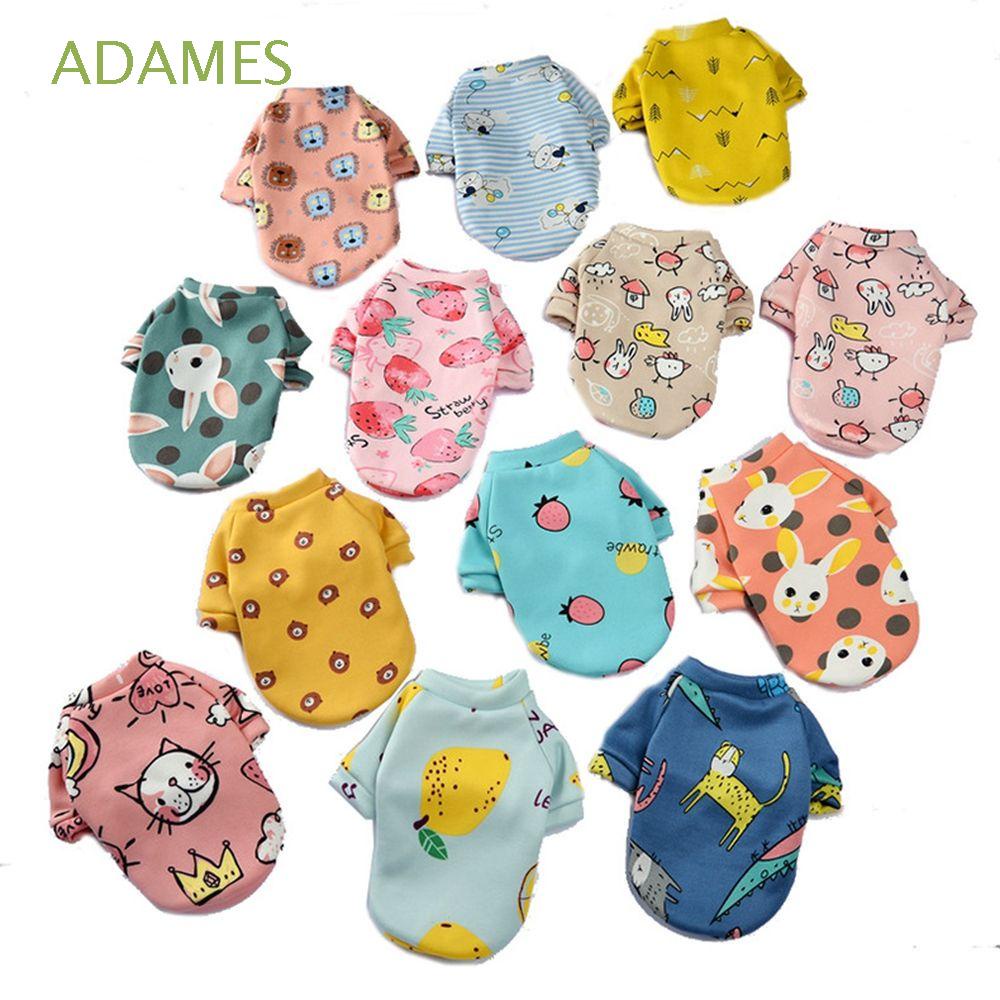 Áo thun cotton mềm mại in hình chó Bull Pháp dễ thương giữ ấm mùa đông cho thú cưng