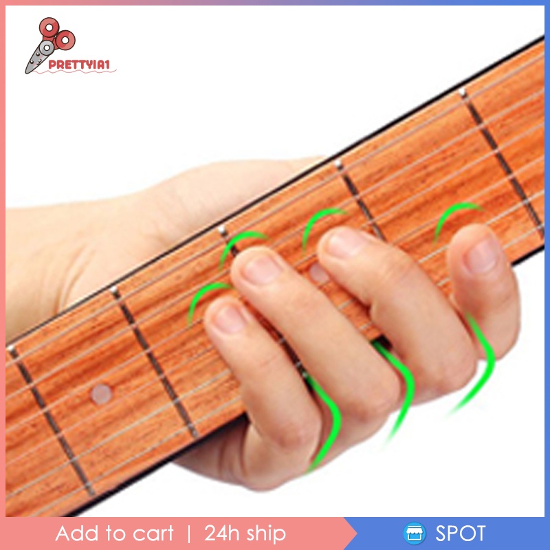 Dụng Cụ Luyện Tập Ngón Tay Đàn Guitar Prettyia1 6 Phím Màu Đen Cho Người Mới Bắt Đầu