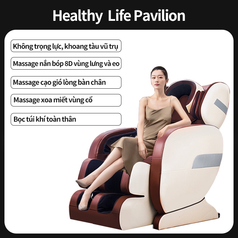 Ghế Massage Toàn Thân , Ghế Massage Dưới 10 Triệu - Ghế massage phi thuyền 3D - Bảo Hành 2 Năm Toàn Quốc - BE110