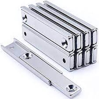 Nam châm viên dẹt có lỗ bắt vít 60x10x5mm