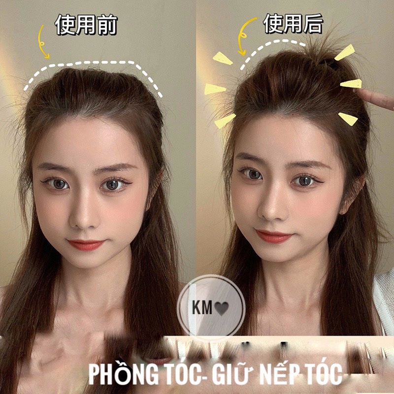 Set 2 kẹp mái tạo độ phồng bồng bềnh sang chảnh cho mái tóc