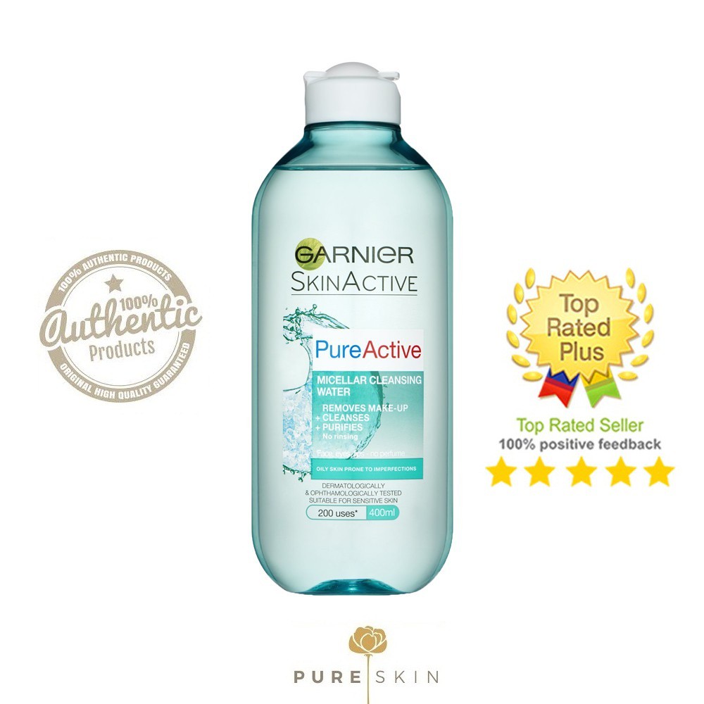 Garnier Pure Active Micellar Cleansing Water - Nước Tẩy Trang Thế Hệ Mới 400nl