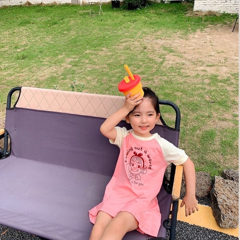 Đầm Công Chúa Chất Liệu Cotton Thời Trang Mùa Hè Mới Cho Bé Gái