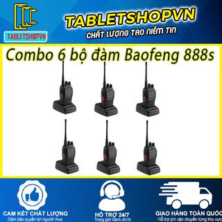 Combo 6 bộ đàm Baofeng 888s - Bảo hành 03 tháng