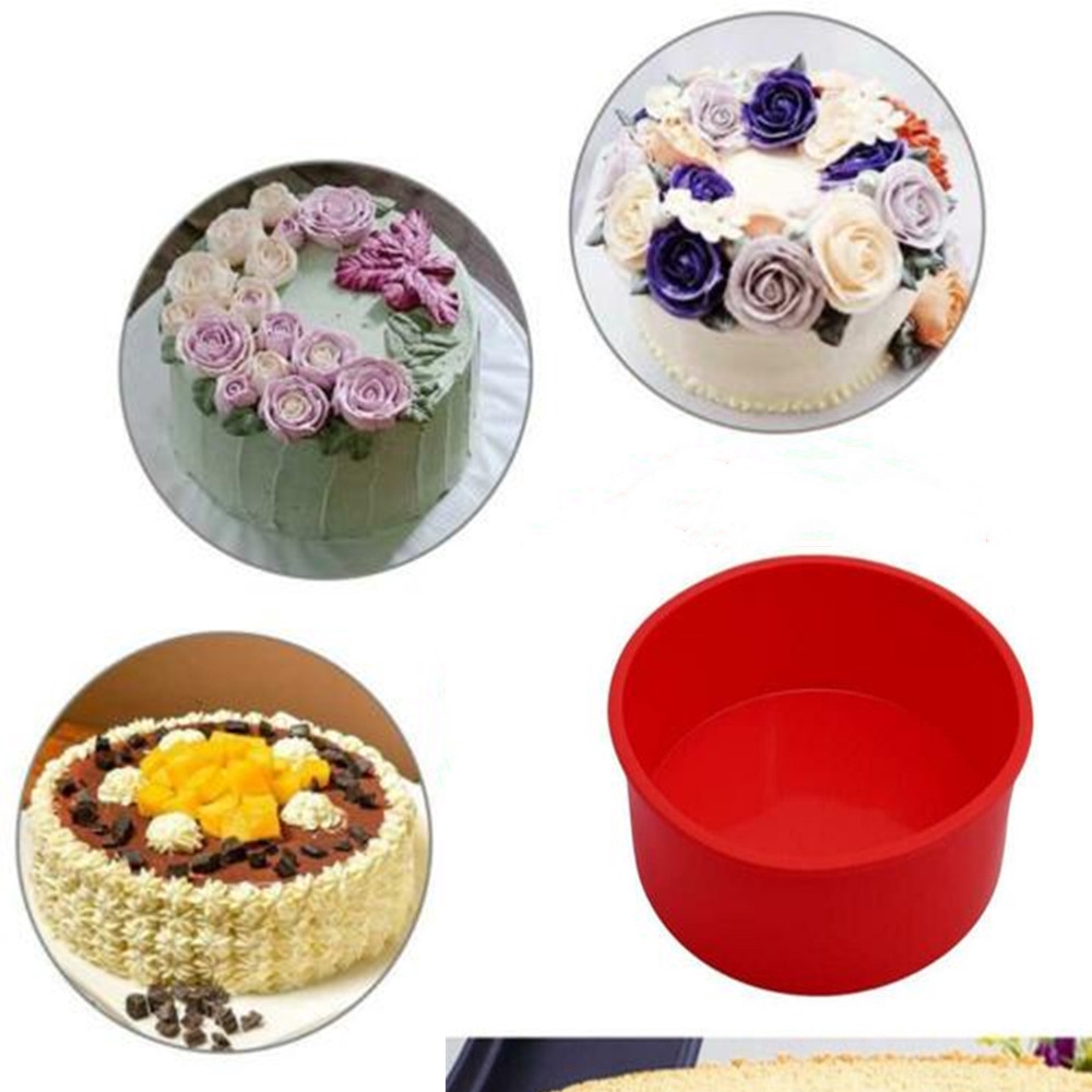 【COD】Khuôn Silicone Làm Bánh Hình Tròn