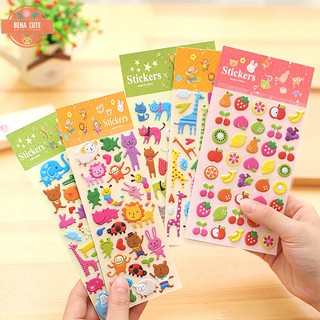 Sticker dán cute🌜HÌNH NỔI🌛 ngộ nghĩnh dễ thương, nhiều mẫu mã đa dạng