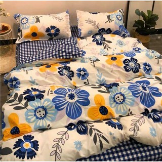Sét chăn ga gối cotton poly. Ga chần