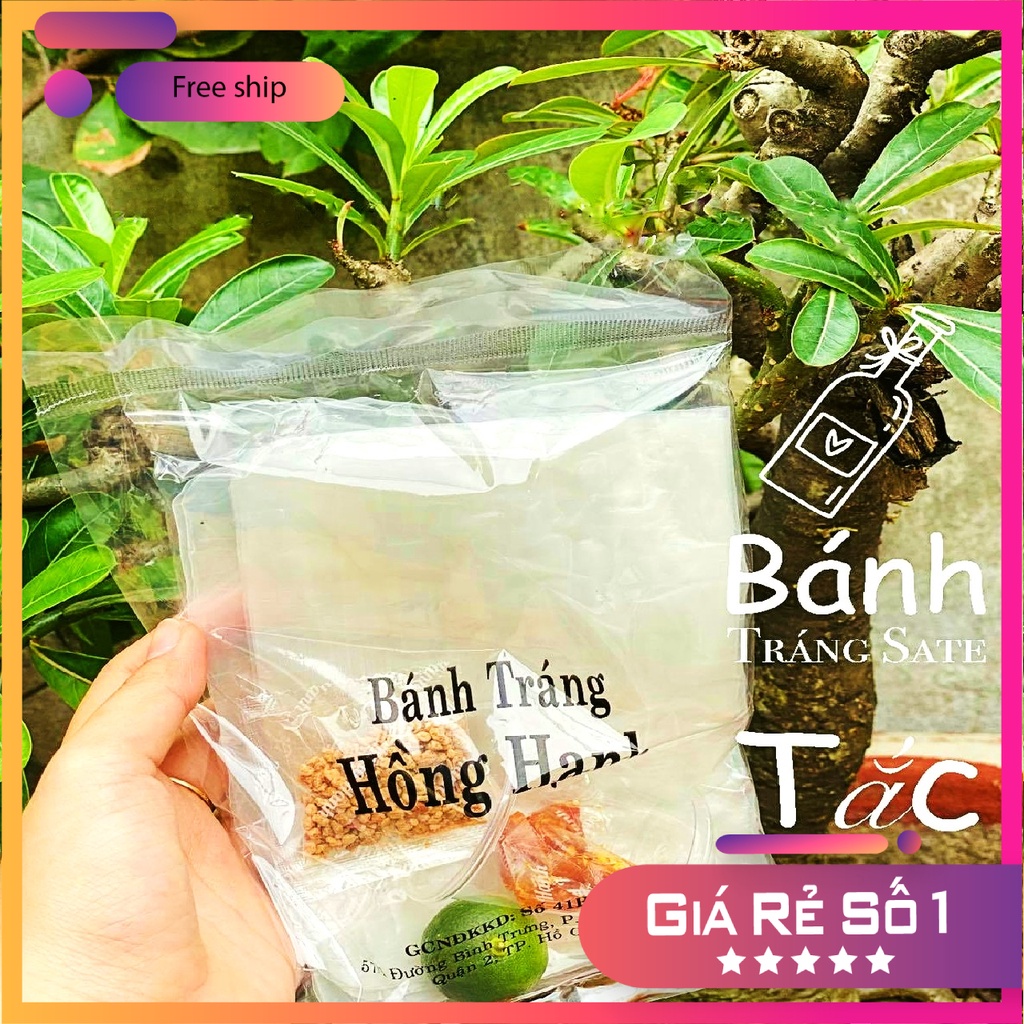 [🔥Siêu HOT🔥] Bánh Tráng Trộn, Bánh Tráng Hồng Hạnh Sate Muối Tắc - Bánh Tráng Trộn Sài Gòn Hàng Nhập tại Xưởng