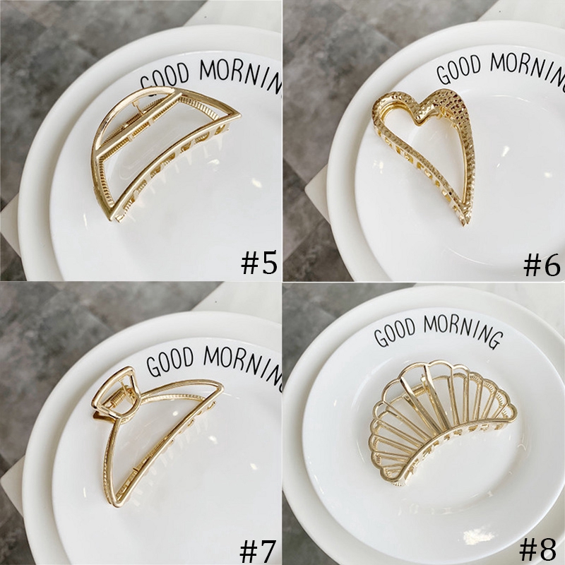 Kẹp tóc kim loại đính ngọc trai giả thanh lịch