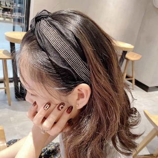 Bờm cài tóc voan nơ đính đá cao cấp tiểu thư phong cách hàn quốc