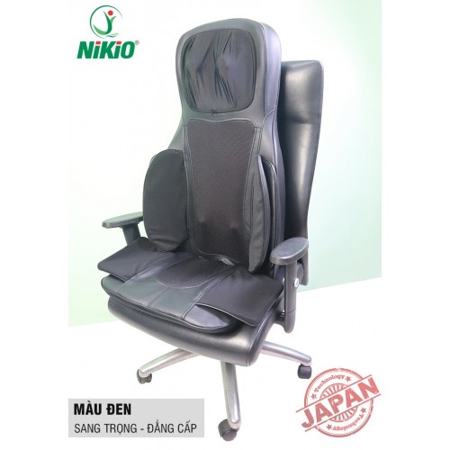 [Okbuy.vn] Ghế massage toàn thân cao cấp Nhật Bản Nikio NK-181 - Xoa bóp, đấm bóp, áp suất khí, nhiệt hồng ngoại Màu Đen