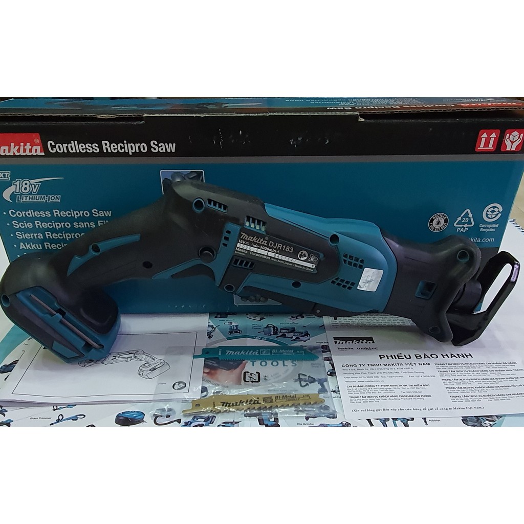 Máy cưa kiếm dùng pin Makita DJR183Z - 18V ( chưa bao gồm PIN và SẠC )