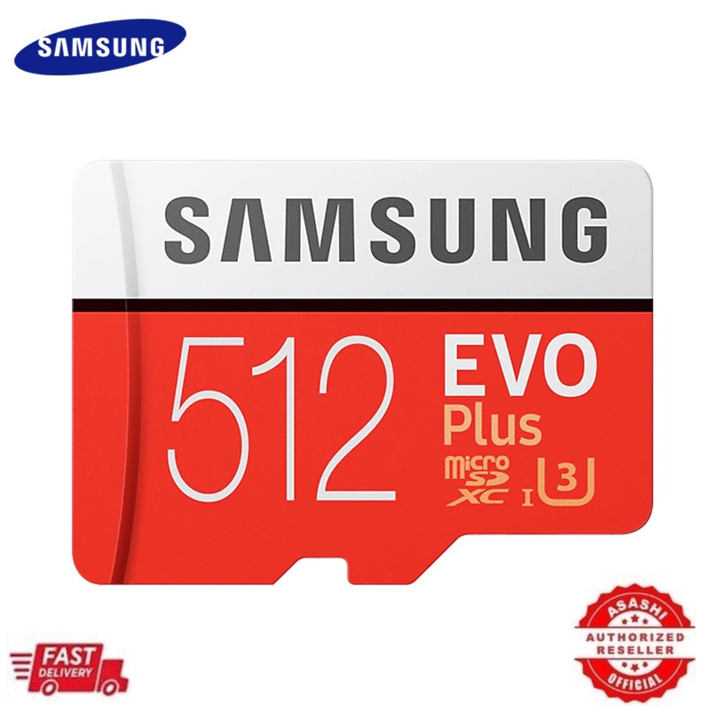 Thẻ Nhớ Samsung 512GB U3 Tốc Độ 100 MB / S Class 10 EVO PLUS