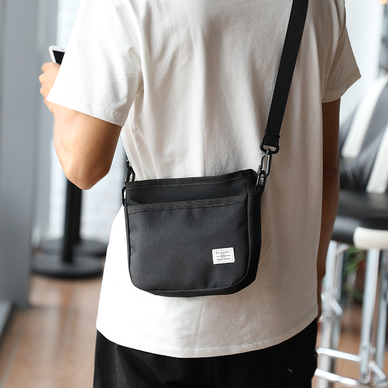 Túi xách messenger đeo vai bằng nylon đựng điện thoại chống nước thường ngày cho nam