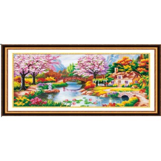 Xả kho Freeship 250k Toàn Quốc-Tranh thêu chữ thập tổ ấm hạnh phúc- X8023- NgocthinhShop