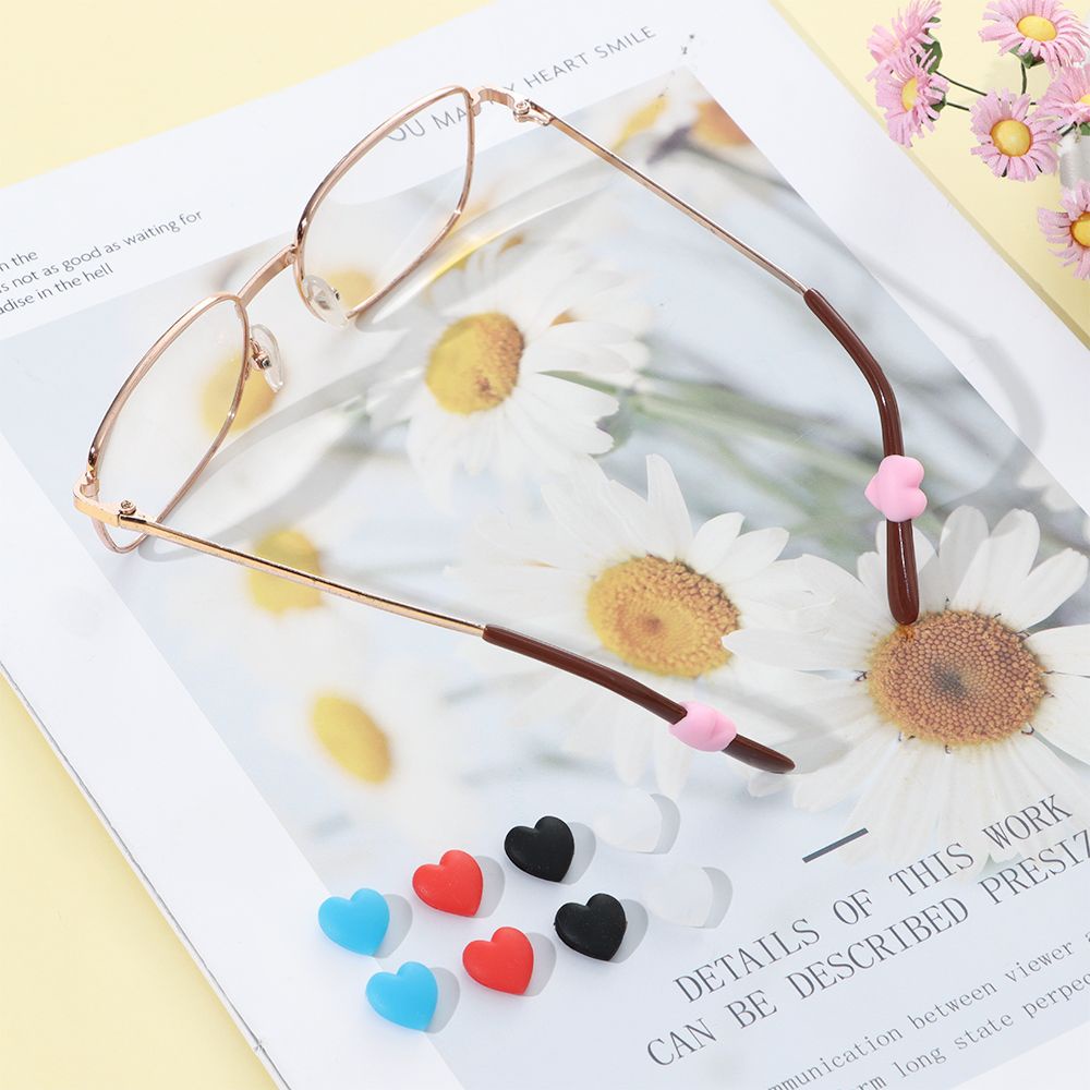 1 Cặp Phụ Kiện Giữ Mắt Kính Bằng Silicon Chống Trượt Nhiều Màu Thời Trang