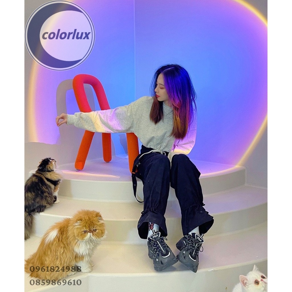 Đèn Hoàng Hôn Sunset Lights Colorlux Hỗ Trợ Quay Tiktok, Livestream, Trang Trí Phòng, Chụp Ảnh Công Suất 10W - 3W