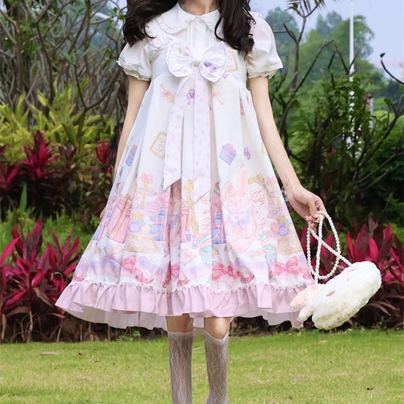 Đầm Lolita Hai Dây Xinh Xắn Dễ Thương Dành Cho Nữ
