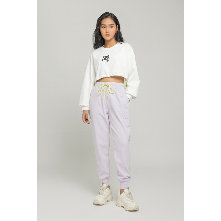 Áo Croptop Nỉ Nữ BOO Logo Mickey Dập Nổi Màu Sắc Trendy Phong Cách Cá Tính | BigBuy360 - bigbuy360.vn