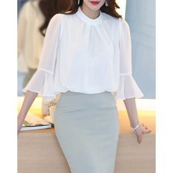 Áo Kiểu Tay Voan Loe Elegant