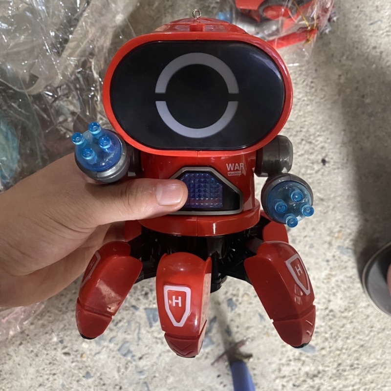 Lồng đèn Trung Thu cho bé robot đồ chơi biết nhảy nhót, phát sáng và phát nhạc vui nhộn - Tặng kèm pin