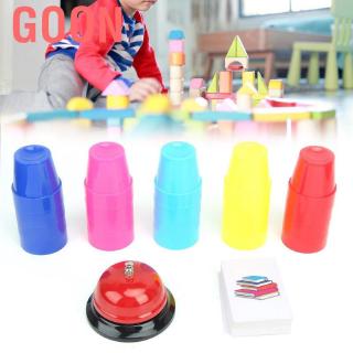 Goon Fast matching stackable cups Game for children stackers Stackable cup with bell challenge Inte