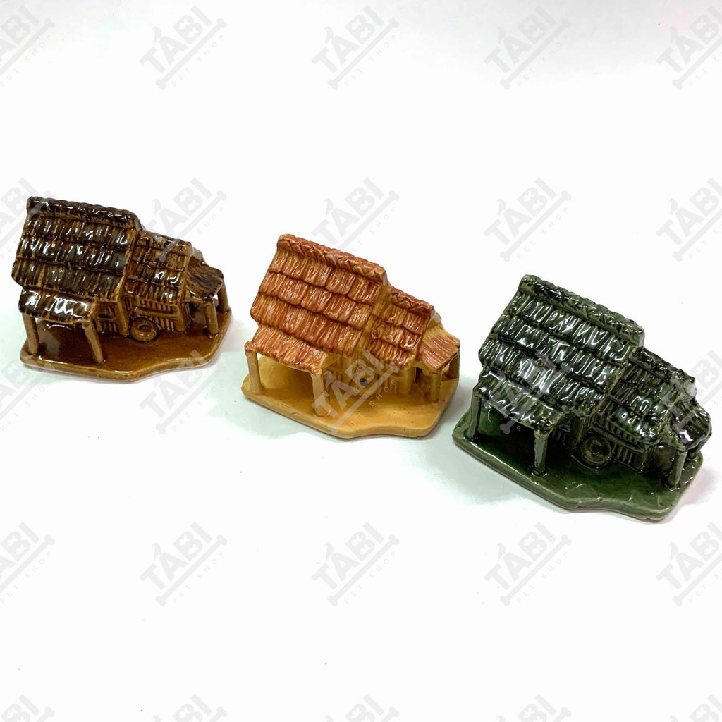 [NHẬN QUÀ KHI MUA ĐƠN 39K] Nhà Lá Thôn Quê - Tiểu Cảnh Cho Hồ Cá