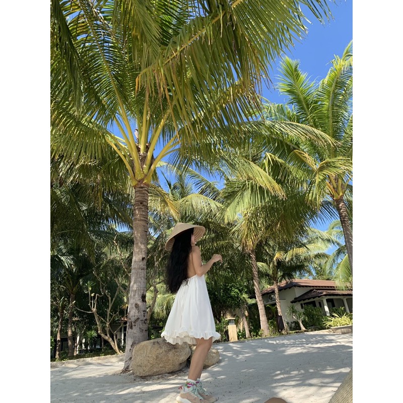 ĐẦM HỞ LƯNG Lowei xoè bèo nhí