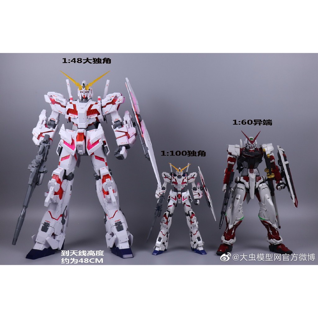 [Mã TOYDEC hoàn 20K xu đơn 50K] Gundam Daban Mega Size Unicorn RX-0 1/48 Đồ Chơi Mô Hình Lắp Ráp Anime