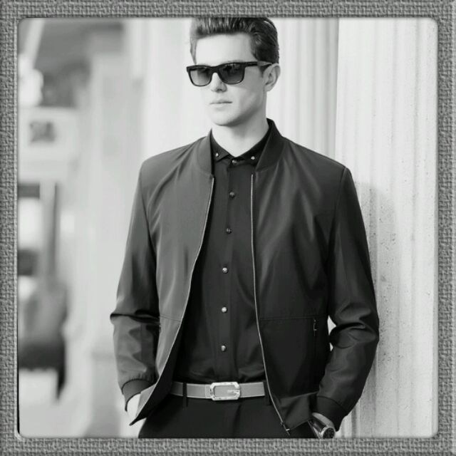 Áo khoác dù nam phối dây kéo trắng size XL , XXL