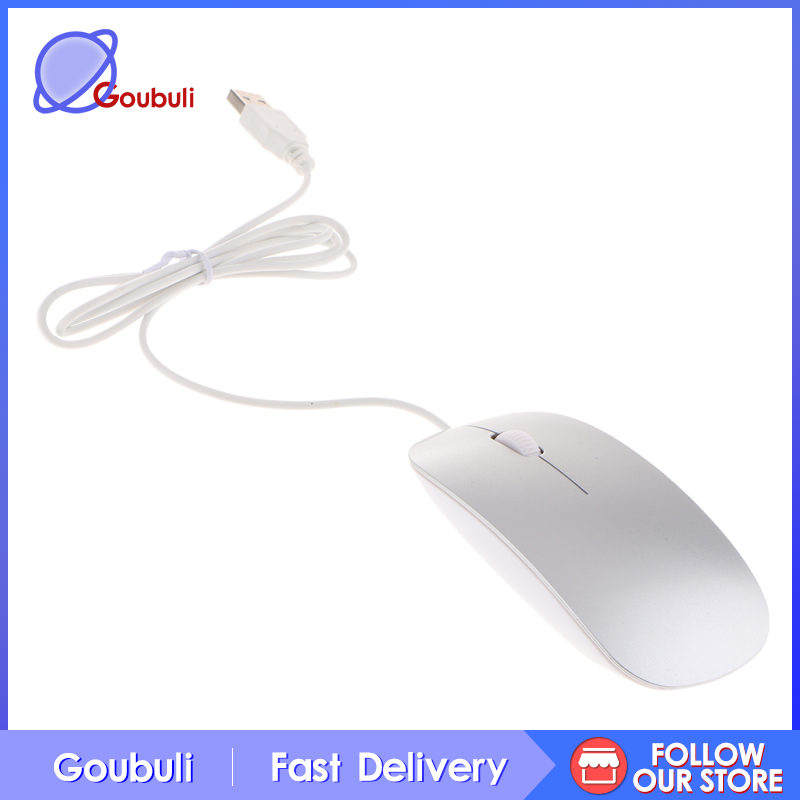 Chuột Quang Có Dây Usb Siêu Mỏng Cho Pc Laptop Windows Apple