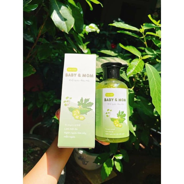 Sữa tắm mướp đắng - rau má 350ml an toàn cho mẹ và bé