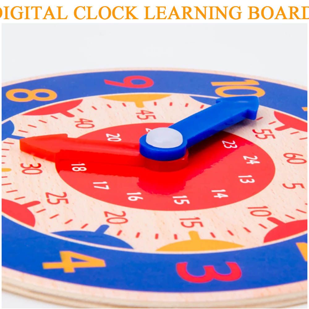 Đồ Chơi Lắp Ráp Hình Đồng Hồ Bằng Gỗ Giáo Dục Nhận Thức Cho Trẻ Mẫu Giáo