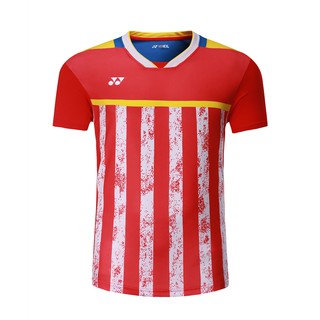 Áo cầu lông nam Yonex 1121 ( vàng - đỏ )