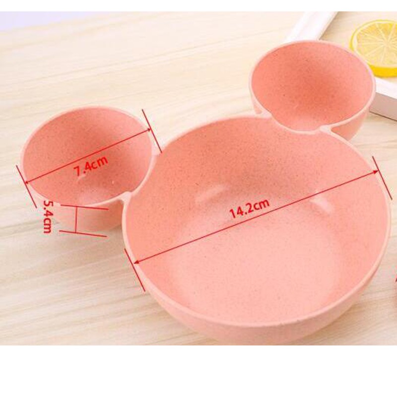 Bát Ăn Bằng Chất Liệu Lúa Mạch Hoạ Tiết Hoạt Hình Mickey Xinh Xắn Dành