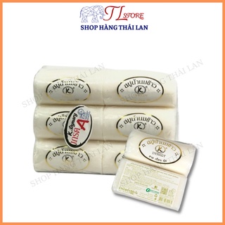 Bánh xà phòng sữa gạo thái lan dynary xà bông bánh dài dưỡng trắng da 100gr