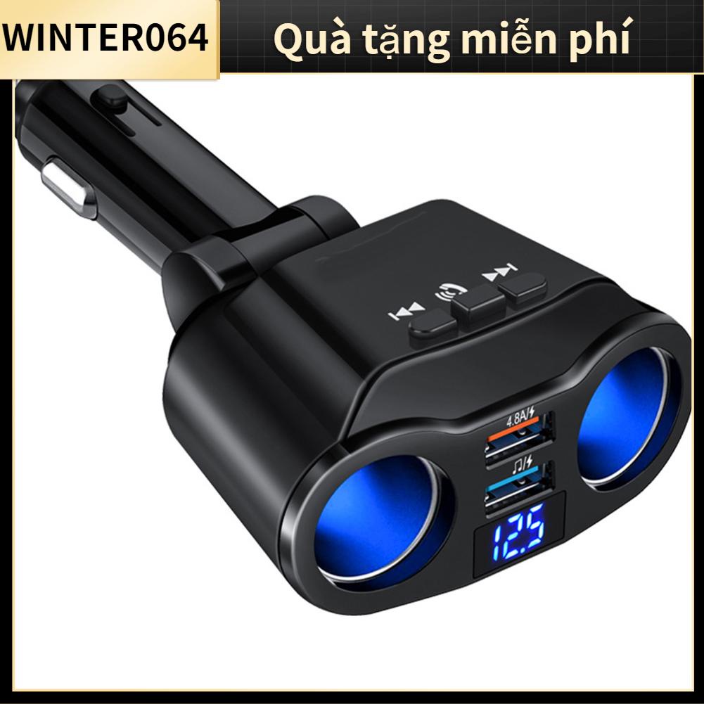 Bộ chuyển đổi bộ sạc đa năng trên ô tô có ổ cắm bật lửa Bluetooth 2 với cổn Winter064
