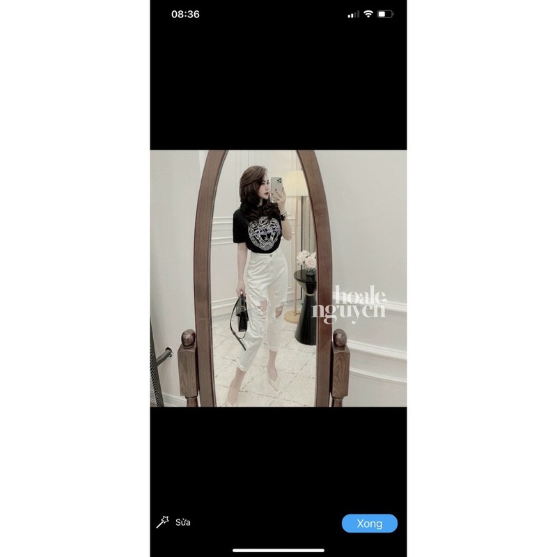 Quần baggy jean lưng cao basic | BigBuy360 - bigbuy360.vn