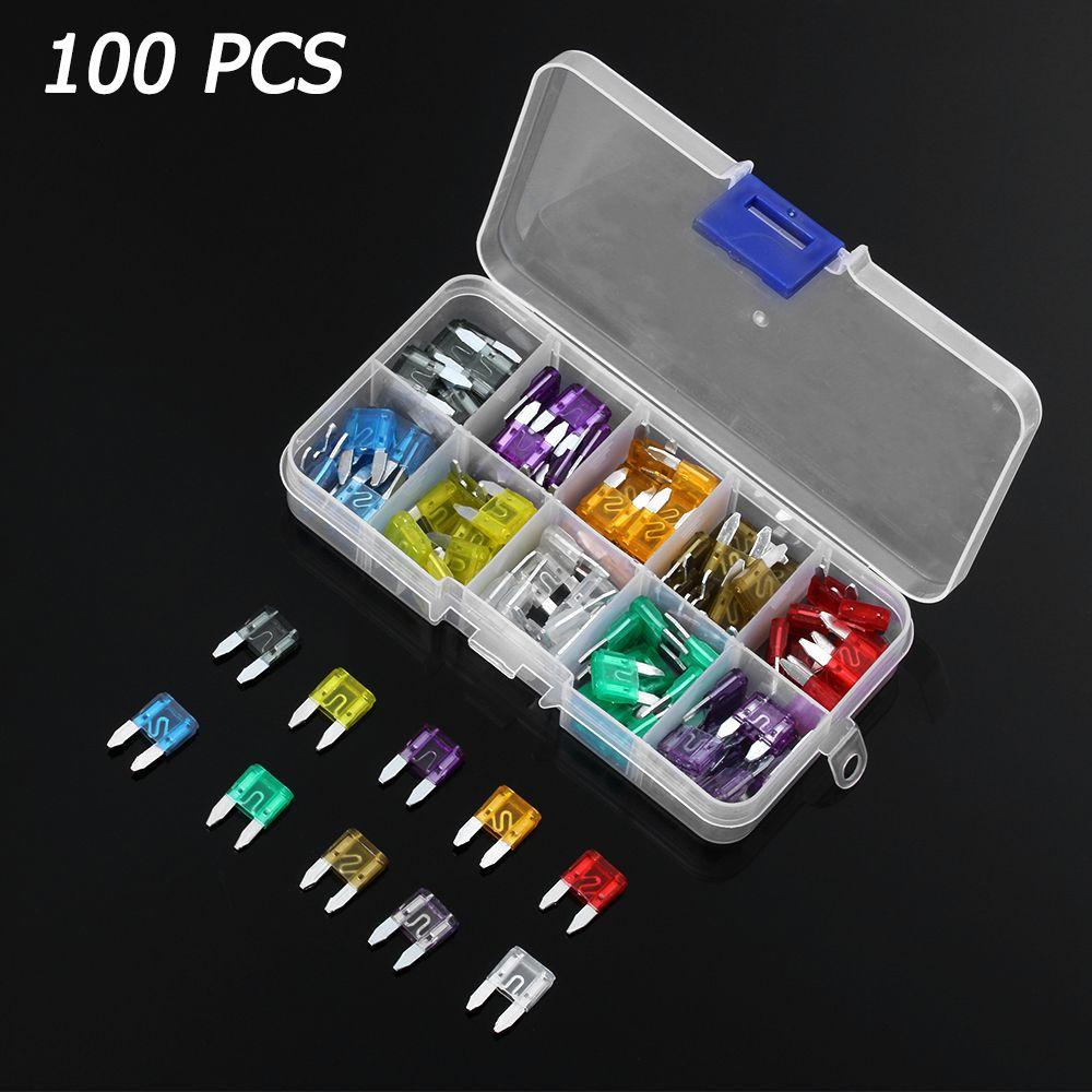 100 Cầu Chì Lưỡi Mini Cho Xe Hơi