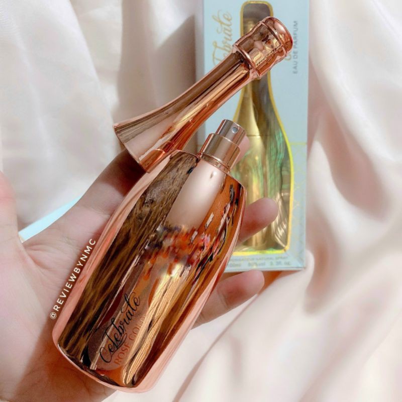 Nước hoa nữ Celebrate 100ml Chai Rượu Mẫu mã độc lạ siêu sang 2 màu GOLD và ROSE GOLD