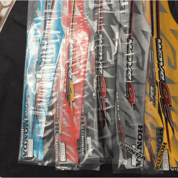 [CHUẨN TEM THÁI] BỘ TEM 3 LỚP DÁN FULL XE HÀNG XỊN CHO WAVE ANPHA ĐỜI 2011 - MÀU ĐEN