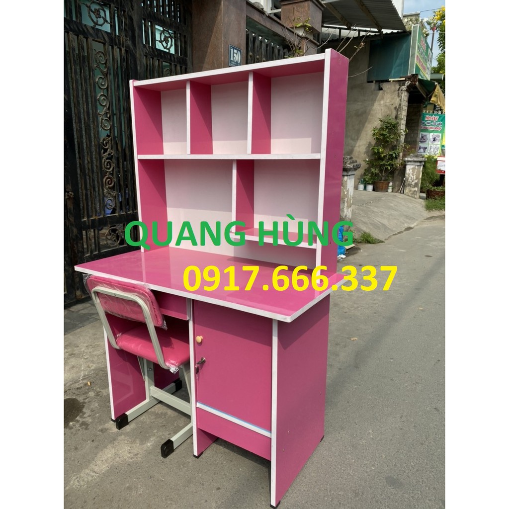 Combo bộ bàn ghế học sinh màu hồng cho bé ngang 1m - tặng kèm hình dán HELLO KITTY | BigBuy360 - bigbuy360.vn